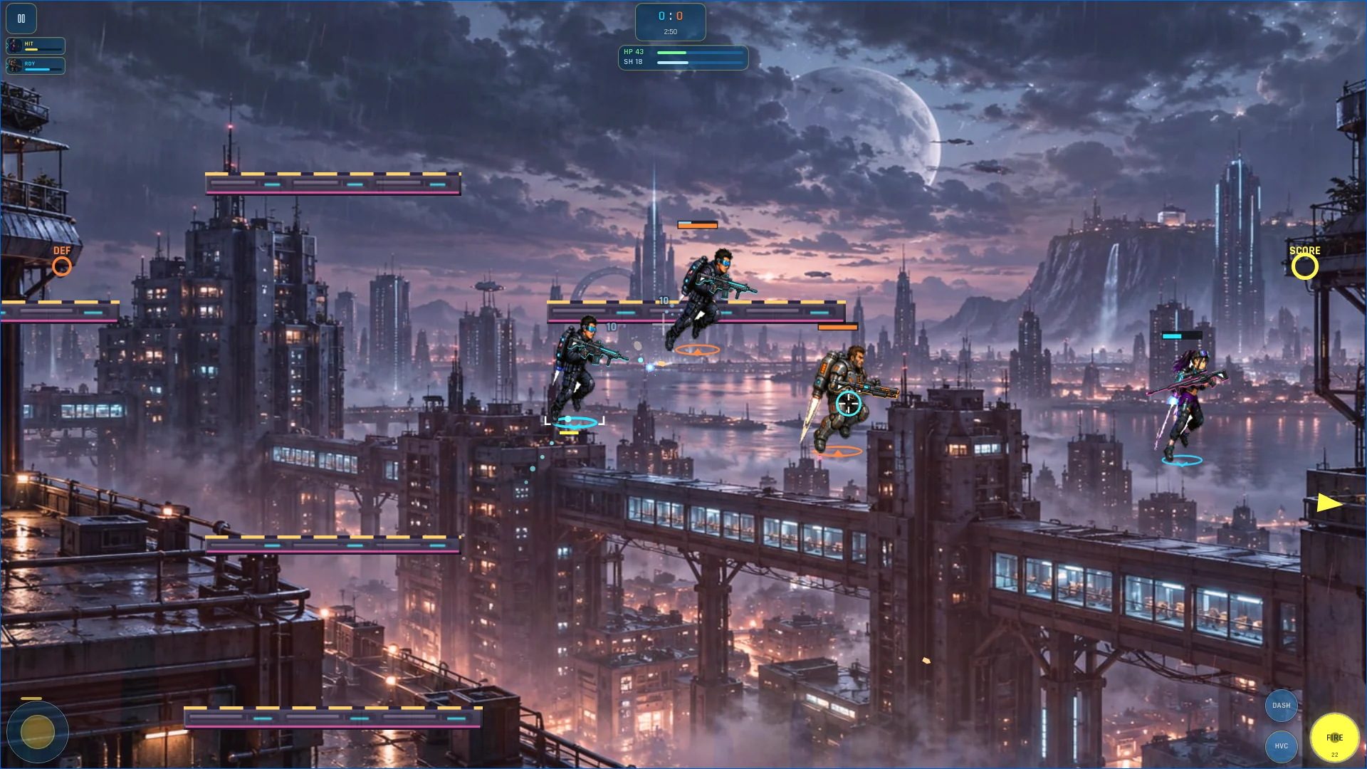 Actual JetBall gameplay on District